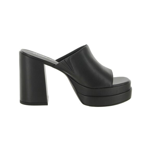 Wild Pair Womens Ofelia  Double Platform Slide Slip on Heels,  Black, 10M - Picture 3 of 4